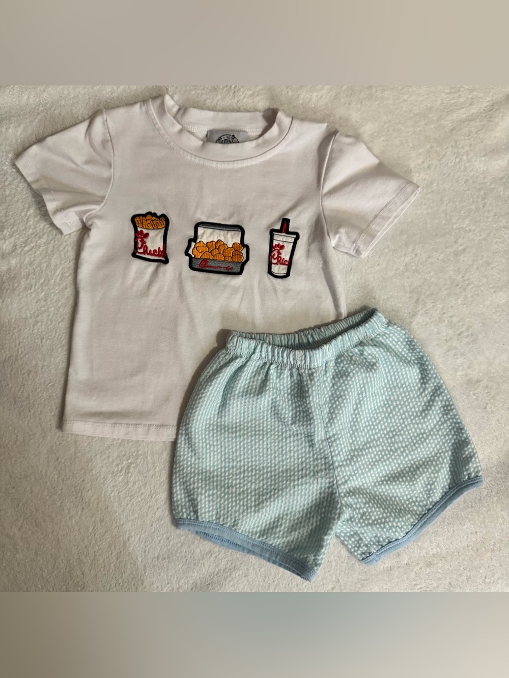 Chick-fil-a Embroidered Boutique Short Set